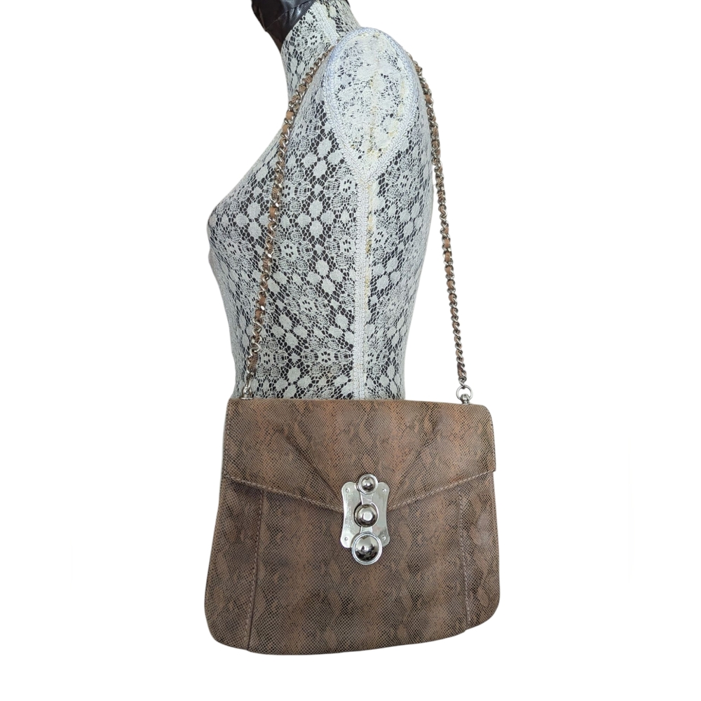 HOTIC Snake Leather Shoulder Bag